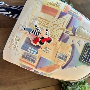 Loungefly Cream and Multicolor Disney Park Epcot Backpack